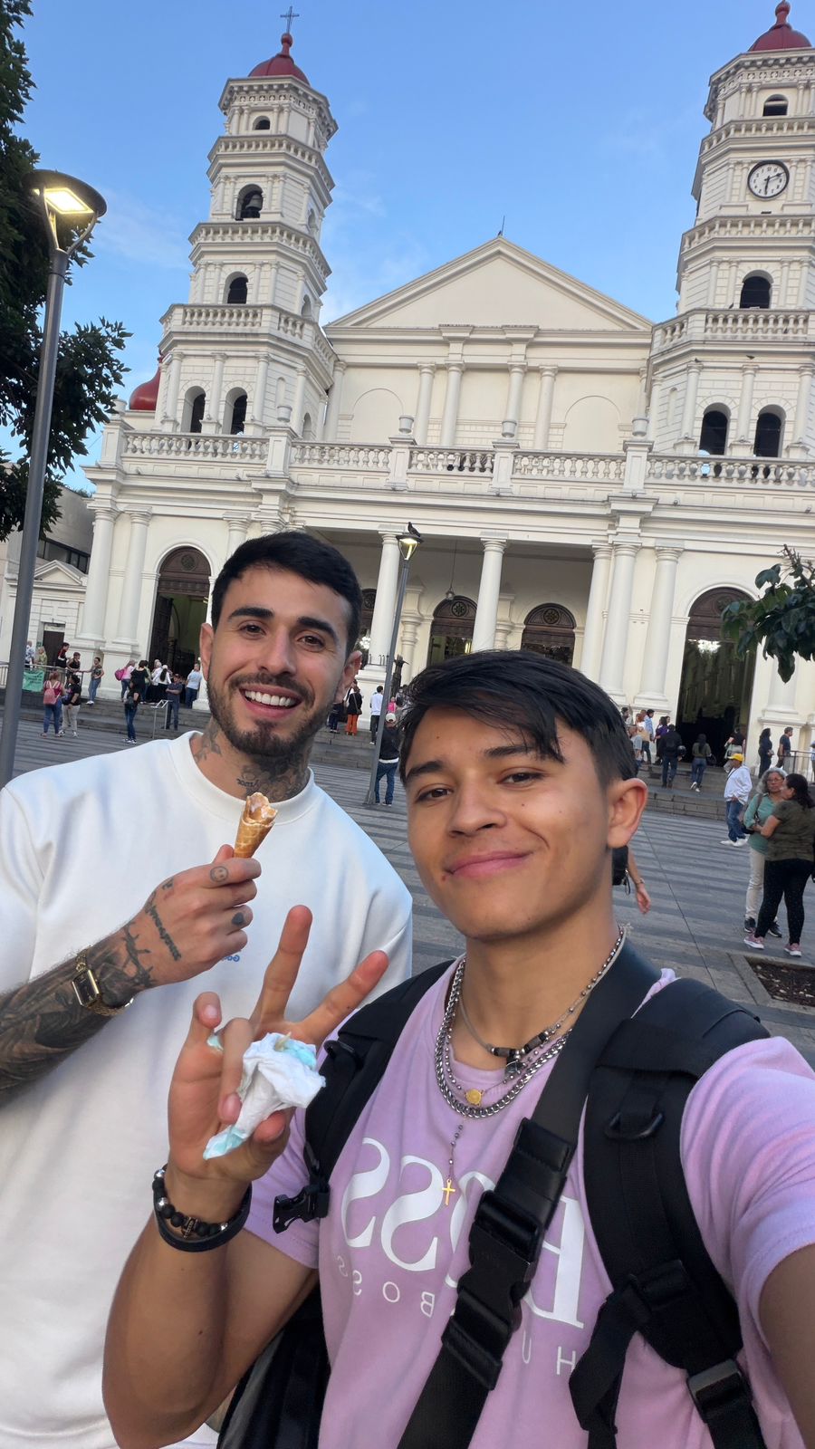 Sebas y Carlos en el reto